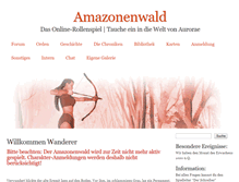 Tablet Screenshot of amazonenwald.de